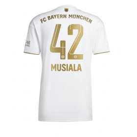 Herren Fußballbekleidung Bayern Munich Jamal Musiala #42 Auswärtstrikot 2022-23 Kurzarm